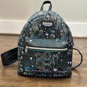 Stranger Things  Mini Backpack By Funko Black